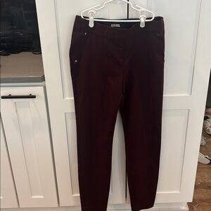 Maurices Plum Straight-Leg Ponte Pants